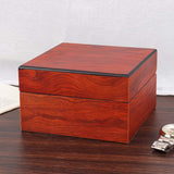 High Quality  luxury velvet pillow mens single  gift display wooden watch box