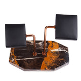 Luxury Double Watch Marble Watch Display Rack stand holder