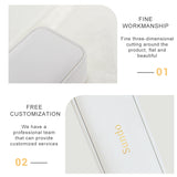 Korea new style factory wholesale ring necklace bangle wedding Valentine's gift packaging white leather jewelry box