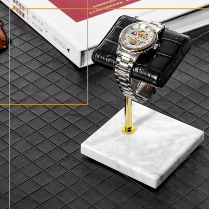 SUNDO Leather & Marble Watch Display Stand