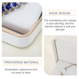 Korea new style factory wholesale ring necklace bangle wedding Valentine's gift packaging white leather jewelry box