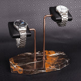 Luxury Double Watch Marble Watch Display Rack stand holder