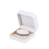 Korea new style factory wholesale ring necklace bangle wedding Valentine's gift packaging white leather jewelry box