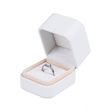 Korea new style factory wholesale ring necklace bangle wedding Valentine's gift packaging white leather jewelry box